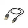 Hama Fabric USB cable USB 2.0 1.5 m USB A USB C Black
