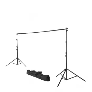 Photo backdrop stand Hama 00021202 Aluminium Black 2.95 m