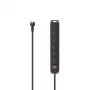 Hama 00223065 power extension 2 m 6 AC outlet(s) Outdoor Black