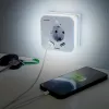 Hama 00223498 LED Night Light with Socket, 2 USB Outputs, Motion and Light Sensor