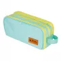 Pencil Case Herlitz Neon Soft Polyester Mint Yellow 235x110x75mm