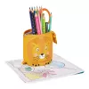 Soft pencil case Herlitz Lion 140mm x 75mm x 185mm Polyester Orange Yellow