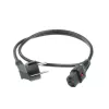ACT Powercord CEE 7/7 male (angled) - C13 IEC Lock black 2 m, EL182S, 5-Pack