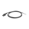 ACT Powercord C13 IEC Lock - open end black 2 m, PC1025, 5-Pack