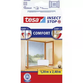 Window insect screen panel Tesa Insect Stop Comfort 55918-00020-00 1200 x 2400 mm White