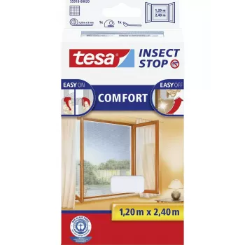 Window insect screen panel Tesa Insect Stop Comfort 55918-00020-00 1200 x 2400 mm White