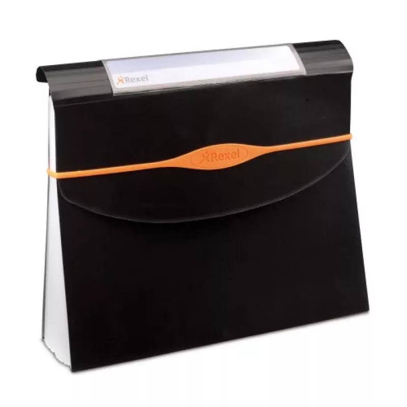 Rexel Optima Expander 13 Part Black, Black, Polypropylene (PP), 500 sheets, A4, 45 mm, 325 mm