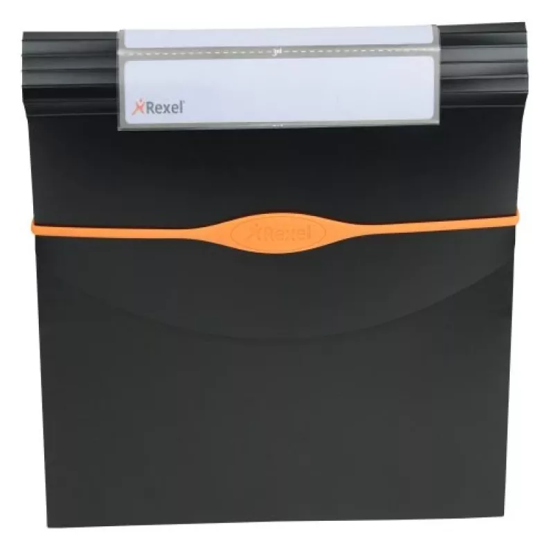 Rexel Optima Expander 13 Part Black, Black, Polypropylene (PP), 500 sheets, A4, 45 mm, 325 mm