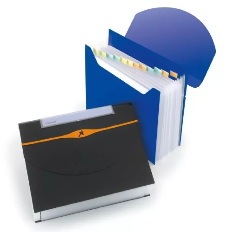 Rexel Optima Expander 13 Part Black, Black, Polypropylene (PP), 500 sheets, A4, 45 mm, 325 mm