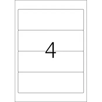 File labels HERMA A4 192x61 mm white paper matt opaque 100 pcs