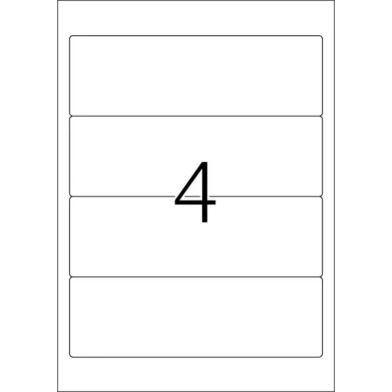 File labels HERMA A4 192x61 mm white paper matt opaque 100 pcs