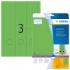File labels HERMA A4 61x297 mm green paper matt opaque 60 pcs