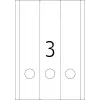 File labels HERMA A4 61x297 mm white paper matt opaque 75 pcs