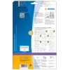 File labels HERMA A4 61x297 mm white paper matt opaque 75 pcs