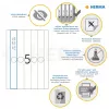Suspension file labels HERMA 5165 A4 34x297 mm white paper matt opaque 125 pcs