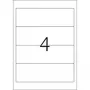 Inkjet file labels HERMA A4 192x61 mm white paper matt 100 pcs