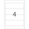File labels HERMA A4 192x59 mm white paper matt opaque 100 pcs