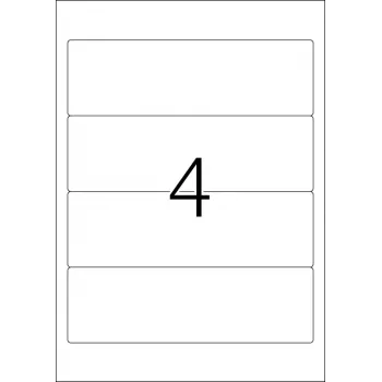 File labels HERMA A4 192x59 mm white paper matt opaque 100 pcs
