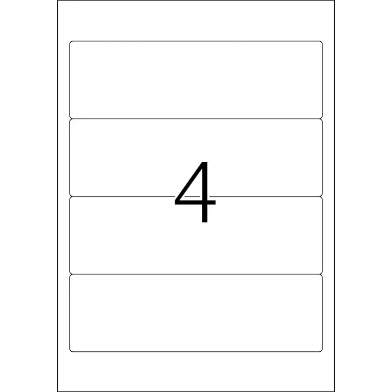 File labels HERMA A4 192x59 mm white paper matt opaque 100 pcs