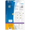 File labels HERMA A4 192x59 mm white paper matt opaque 100 pcs