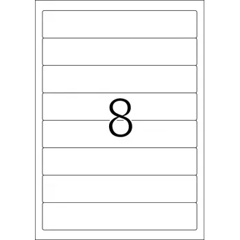 File labels HERMA A4 192x34 mm white paper matt opaque 200 pcs