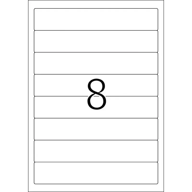 File labels HERMA A4 192x34 mm white paper matt opaque 200 pcs
