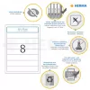 File labels HERMA A4 192x34 mm white paper matt opaque 200 pcs