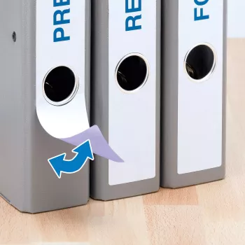 Removable file labels HERMA 10175 A4 38x297 mm white