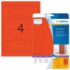 File labels HERMA A4 192x61 mm red paper matt opaque 80 pcs
