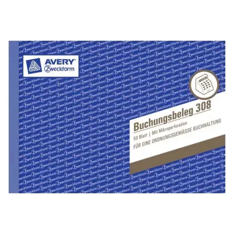 Administration Book Avery 308 Blue White