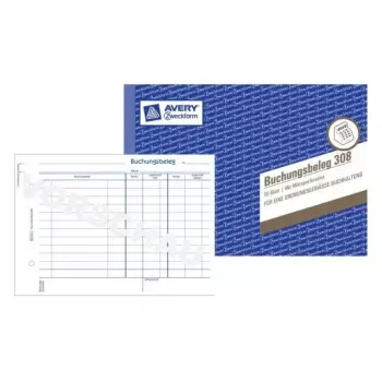 Administration Book Avery 308 Blue White
