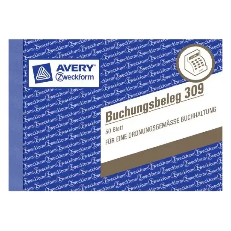 Administration Book Avery 309 Blue White
