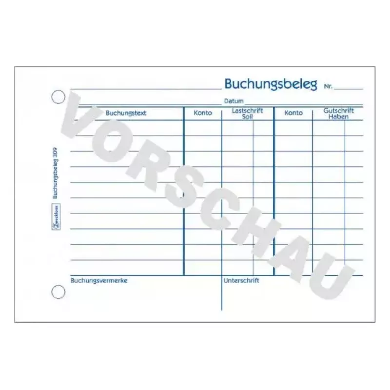 Administration Book Avery 309 Blue White