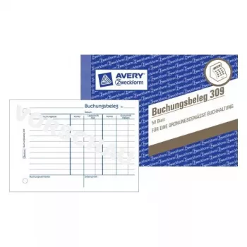 Administration Book Avery 309 Blue White