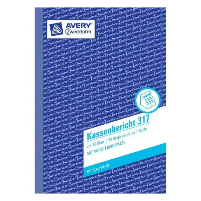 Administration Book Avery 317 Blue White