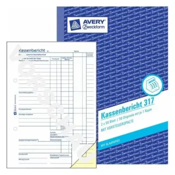 Administration Book Avery 317 Blue White