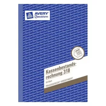Administration Book Avery 318 Blue White