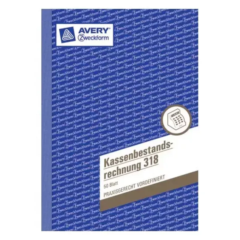 Administration Book Avery 318 Blue White