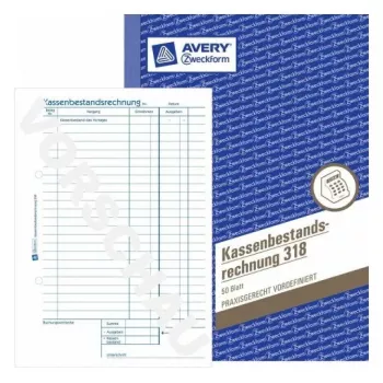 Administration Book Avery 318 Blue White