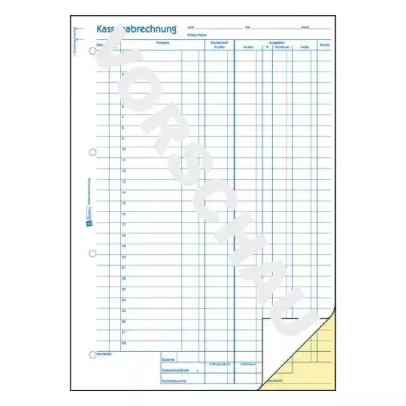 Administration Book Avery 428 Blue White Yellow