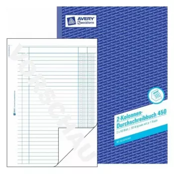 Administration Book Avery 450 Blue White