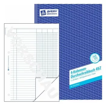 Administration Book Avery 452 Blue White