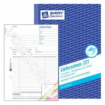Administration Book Avery 721 Blue White