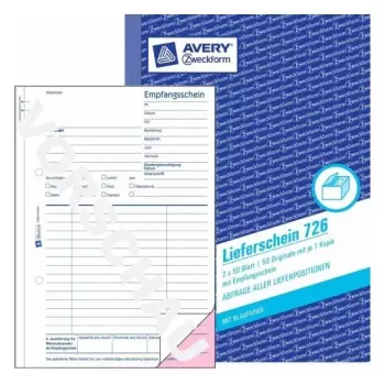 Administration Book Avery 726 Blue White