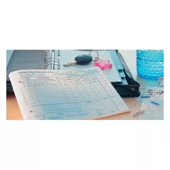 Administration Book Avery 740 Blue White