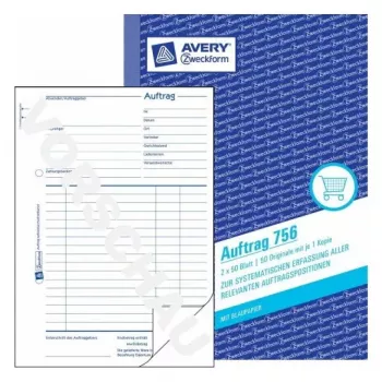 Administration Book Avery 756 Blue White