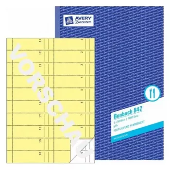 Administration Book Avery 842 Blue Yellow