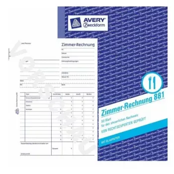 Administration Book Avery 881 Blue White