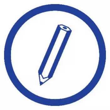 Writing Notebook A5 Avery 904 50 Sheets Blue White