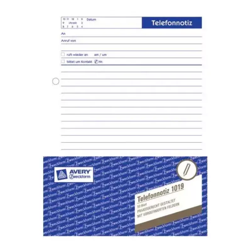 Register Paper Avery 1019